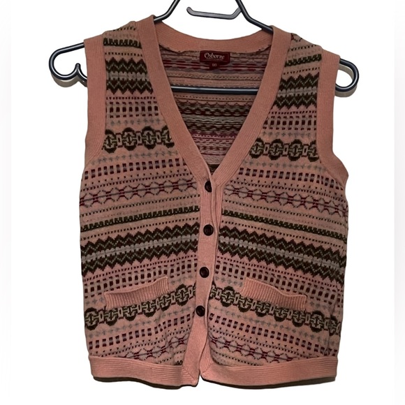 ❤️Pink knit sweater vest size s-m - Picture 1 of 15